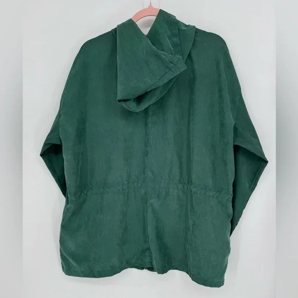 Lularoe Women's Green Full-Zip Hooded Jackie Jacket Women's Plus Size XL - Picture 6 of 9